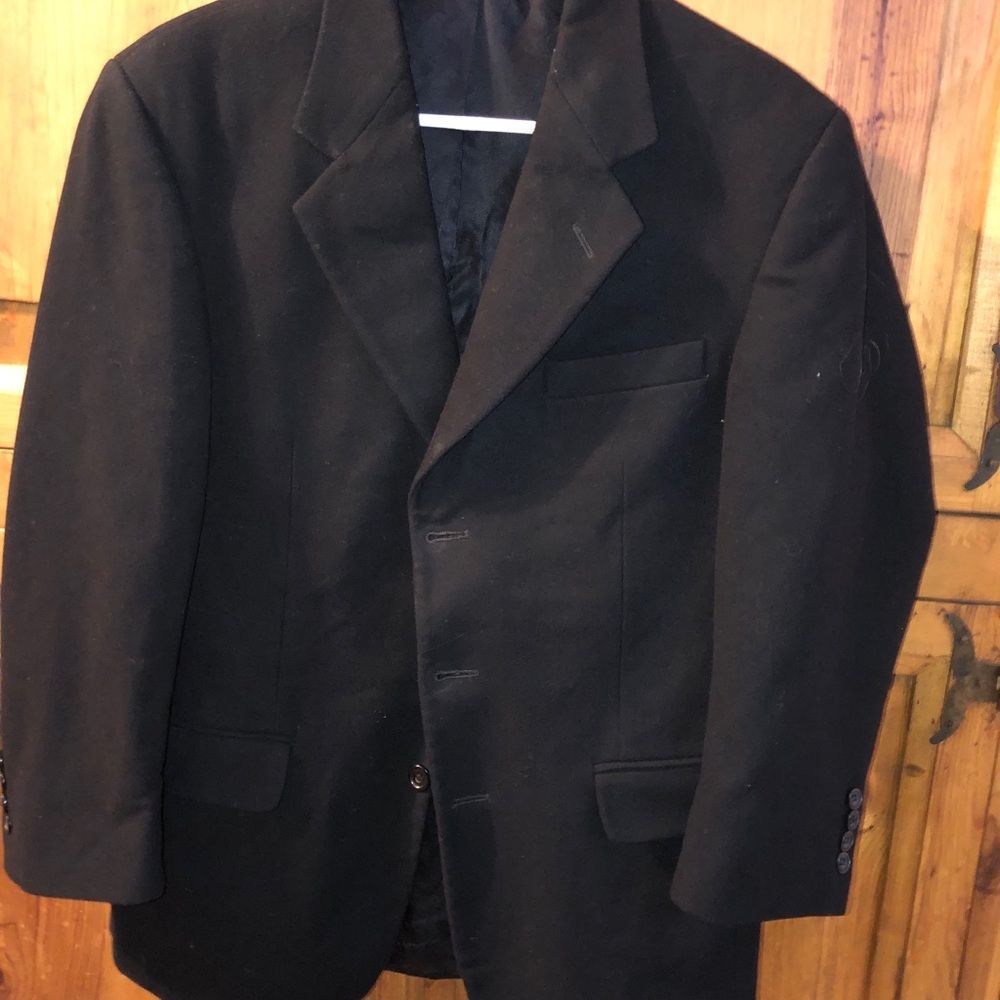 Navy Blue Italian Cashmere by Guanfeanco Ruffini